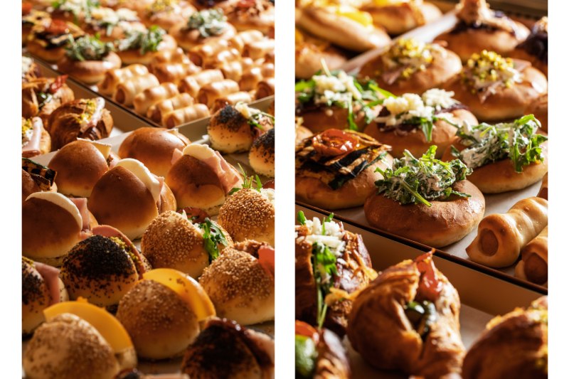 Assorted mini sandwiches and finger food for breakfast buffet and meeting breaks in a hotel in Rome with meeting room - Moderno Hotel Rome, BZAR hotels in Rome